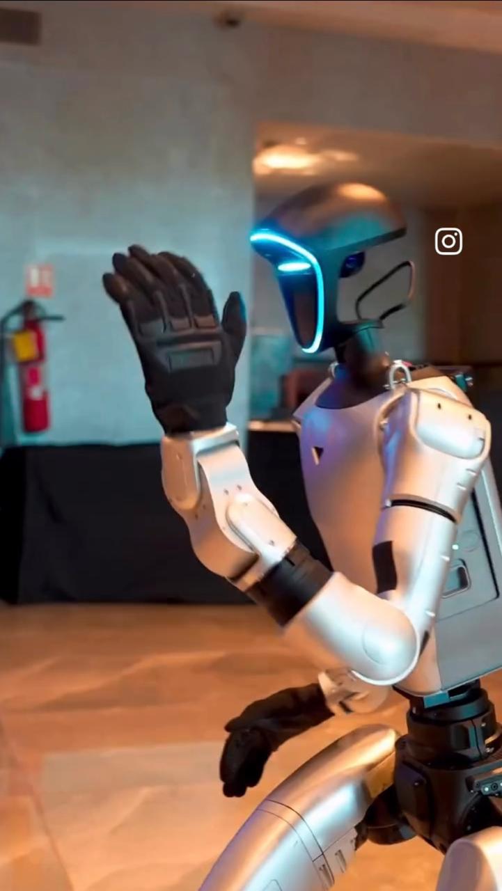 Chatur the robot at The Next Tech 1.0 AI Summit